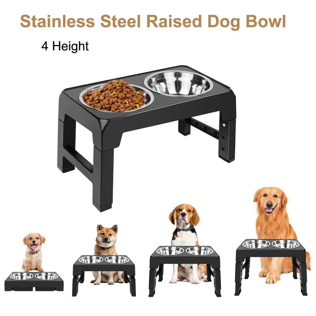 Miski metalowe na stojaku