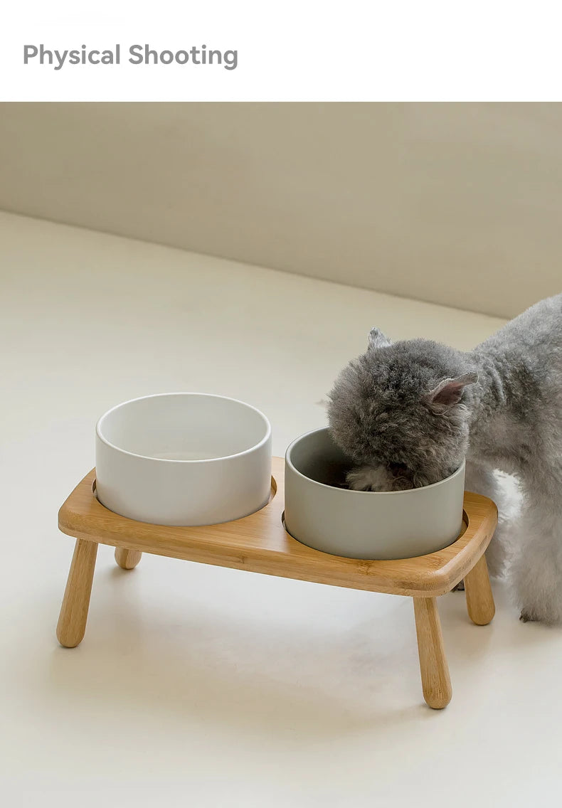 Miski ceramiczne z podstawka