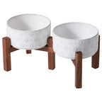 Ceramiczna miska dla psa „Snowflake Relief”