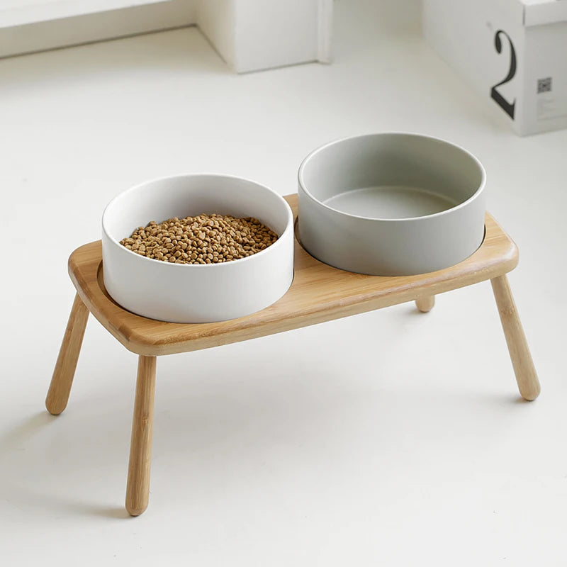 Miski ceramiczne z podstawka