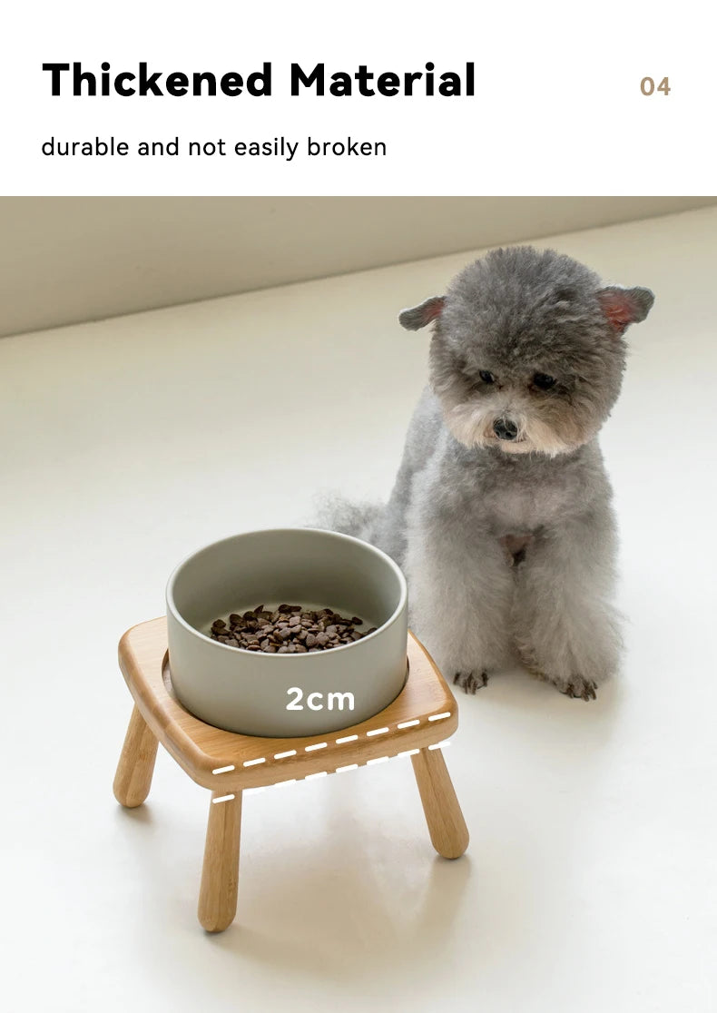 Miski ceramiczne z podstawka