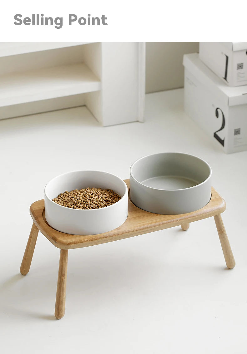Miski ceramiczne z podstawka