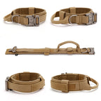 Tactical Dog Collar Set Adjustable Nylon Military Dog Collar Leash For Training Medium Large Dogs German Shepherd Pet Products