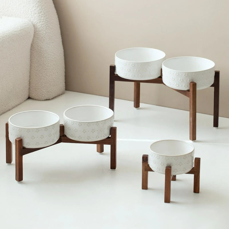 Ceramiczna miska dla psa „Snowflake Relief”