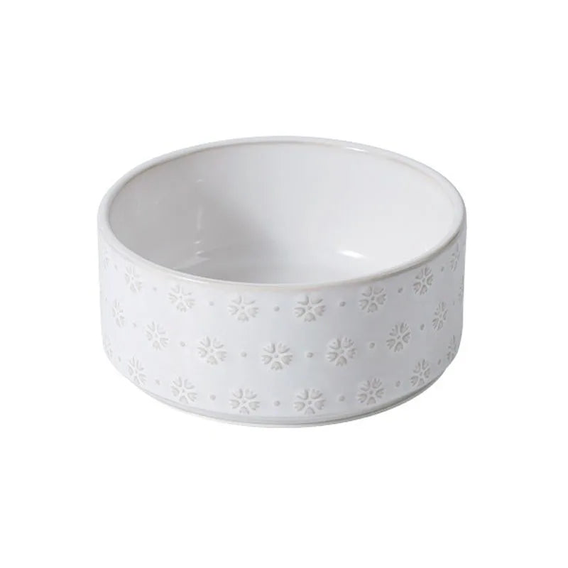 Ceramiczna miska dla psa „Snowflake Relief”