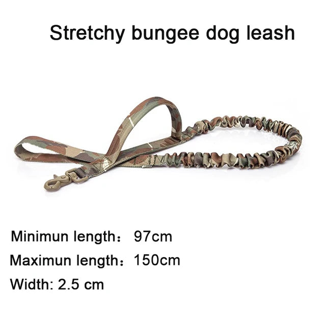 Tactical Dog Collar Set Adjustable Nylon Military Dog Collar Leash For Training Medium Large Dogs German Shepherd Pet Products